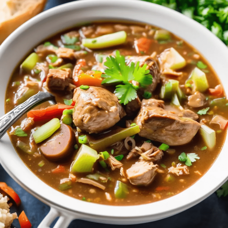 Instant Pot Chicken And Sausage Gumbo