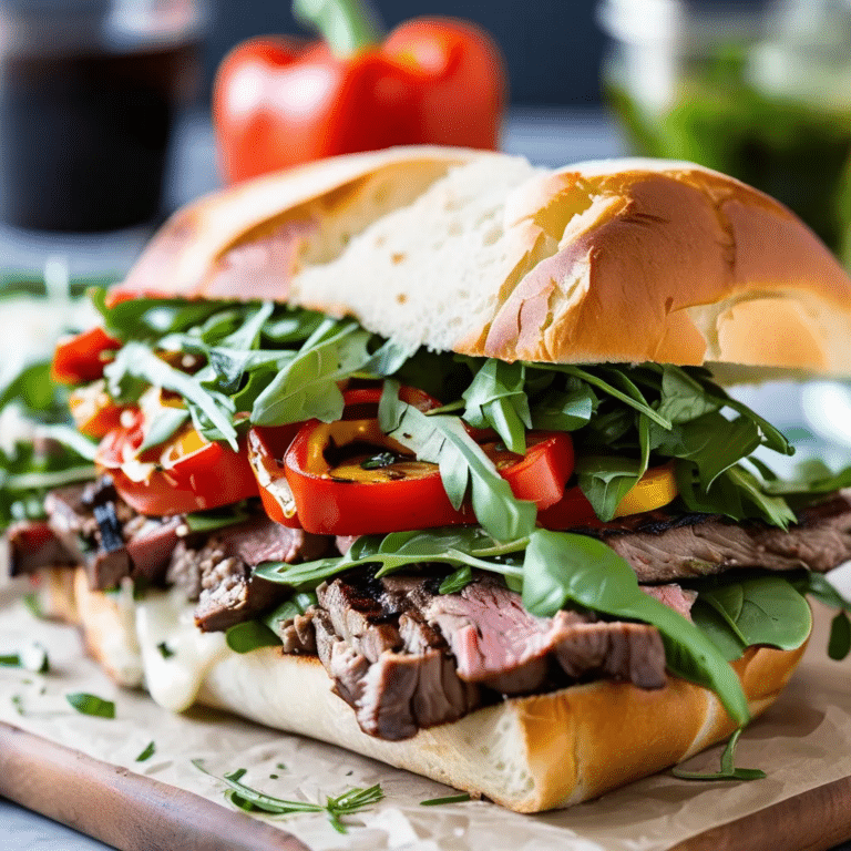 Italian Grilled Steak Sandwich