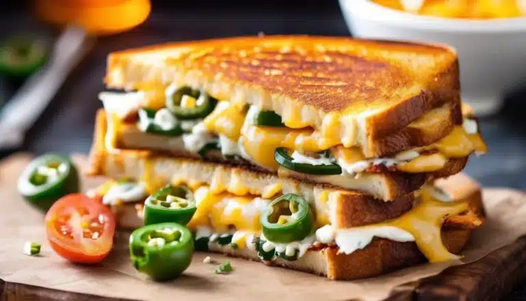 JALAPEÑO POPPER GRILLED CHEESE SANDWICH