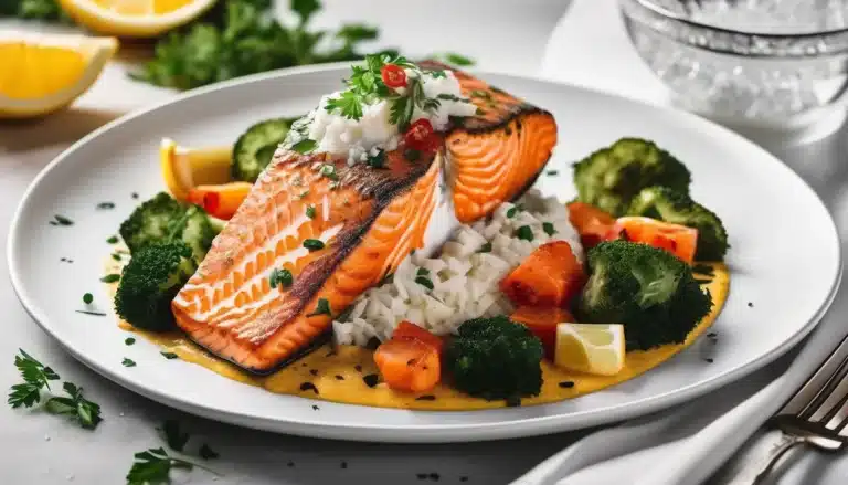 JAMAICAN SALMON WITH COCONUT CREAM SAUCE