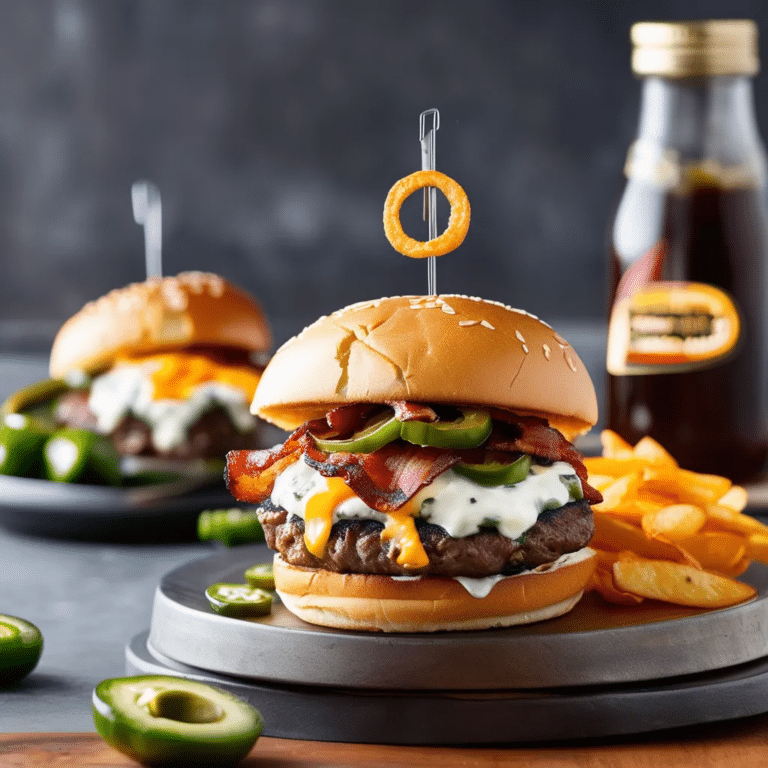 Jalapeno Popper Burgers