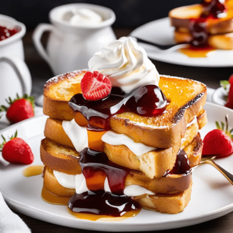 Jam ‘N’ Cream French Toast