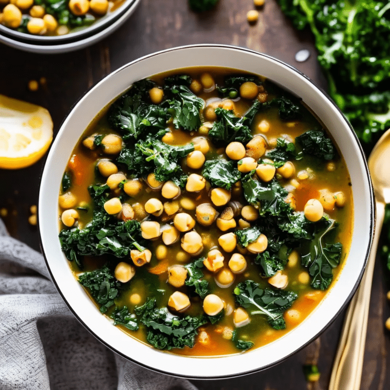 Kale Chickpea Soup