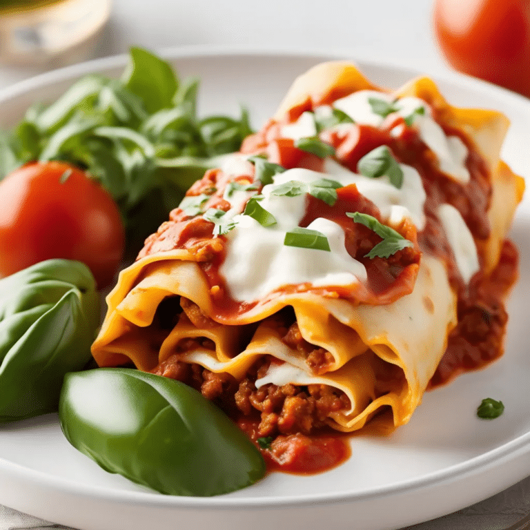 Lasagna Roll ups