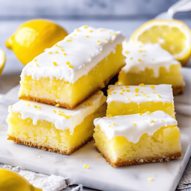 Lemon Angel Cake Bars