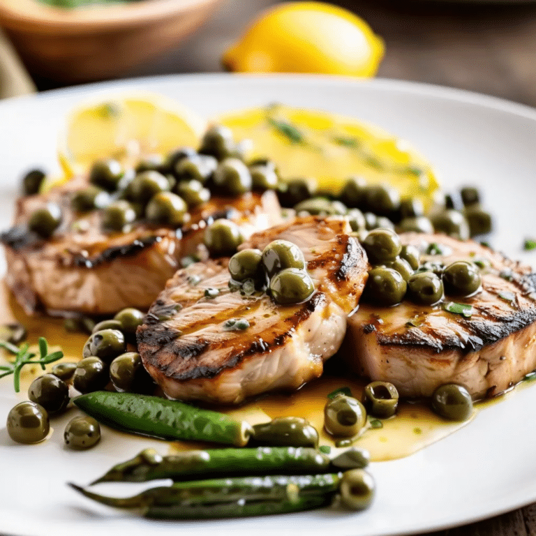 Lemon-Caper Pork Medallions