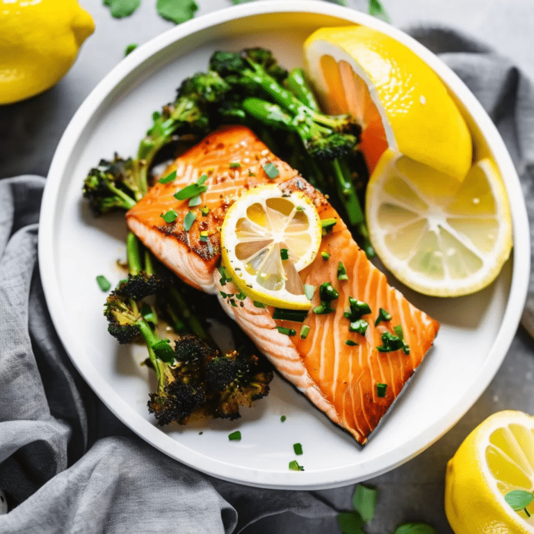 Lemon-Garlic Air Fryer Salmon