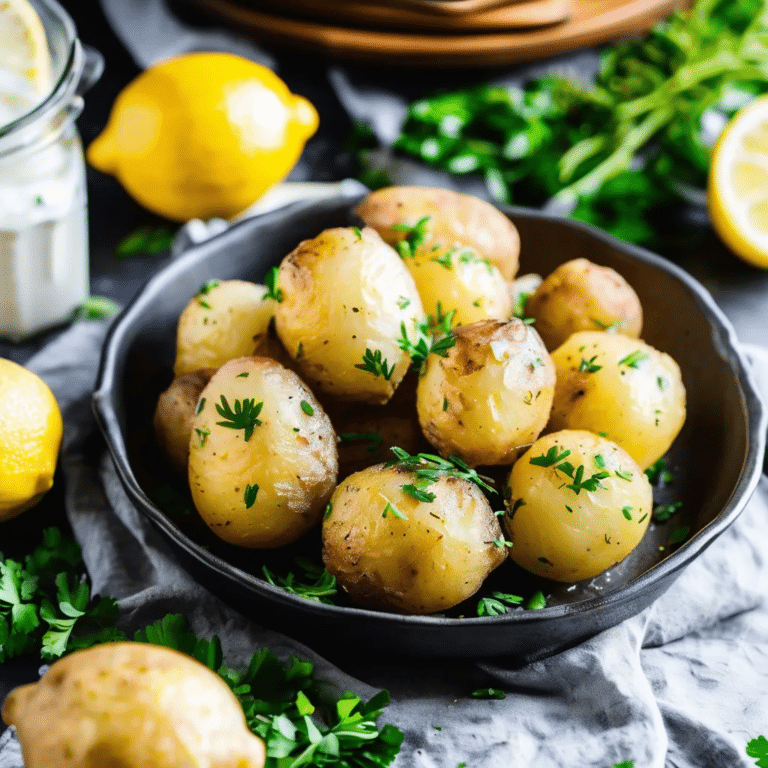 Lemon Horseradish New Potatoes