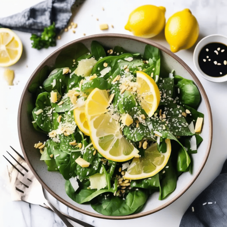 Lemon Parmesan Sesame Salad