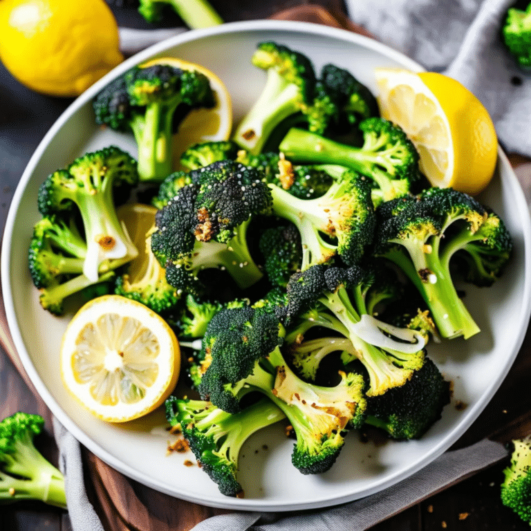 Lemon Pepper Roasted Broccoli