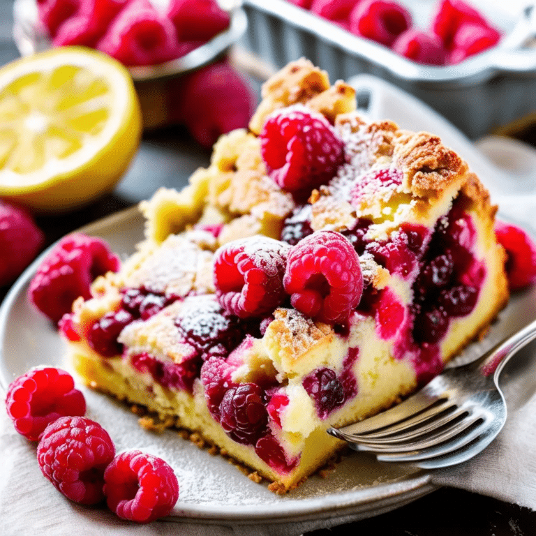 Lemon Raspberry Buckle