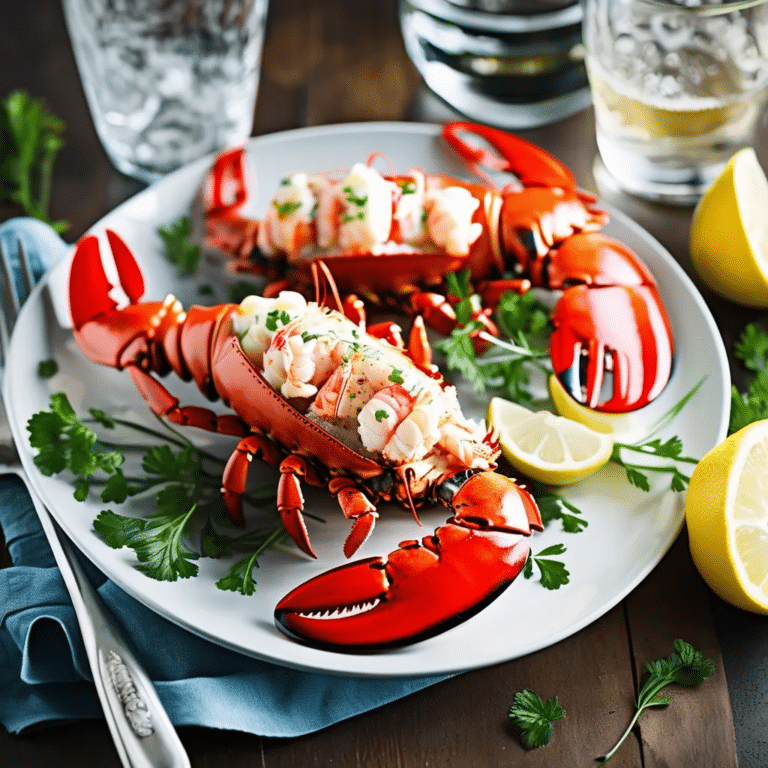 Lobster Tails Steamed In Beer