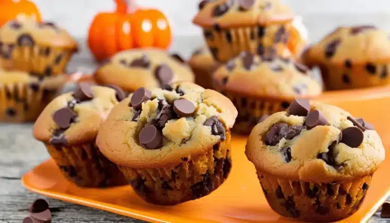 MINI PUMPKIN CHOCOLATE CHIP MUFFINS