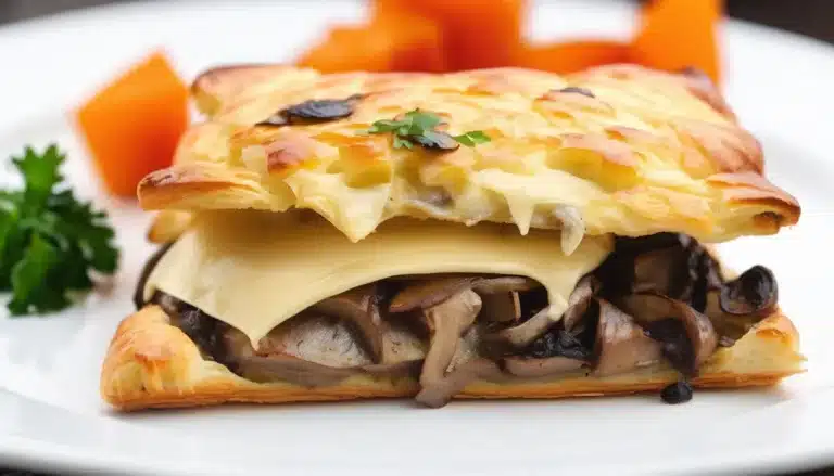 MUSHROOM AND SMOKED GOUDA PUFF