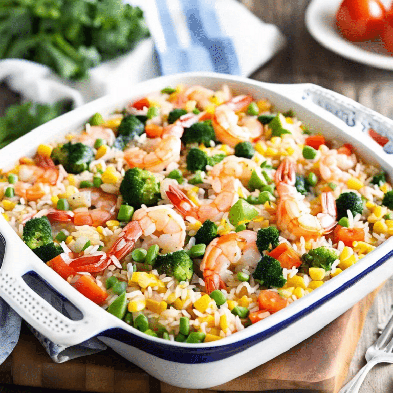 Makeover Shrimp Rice Casserole