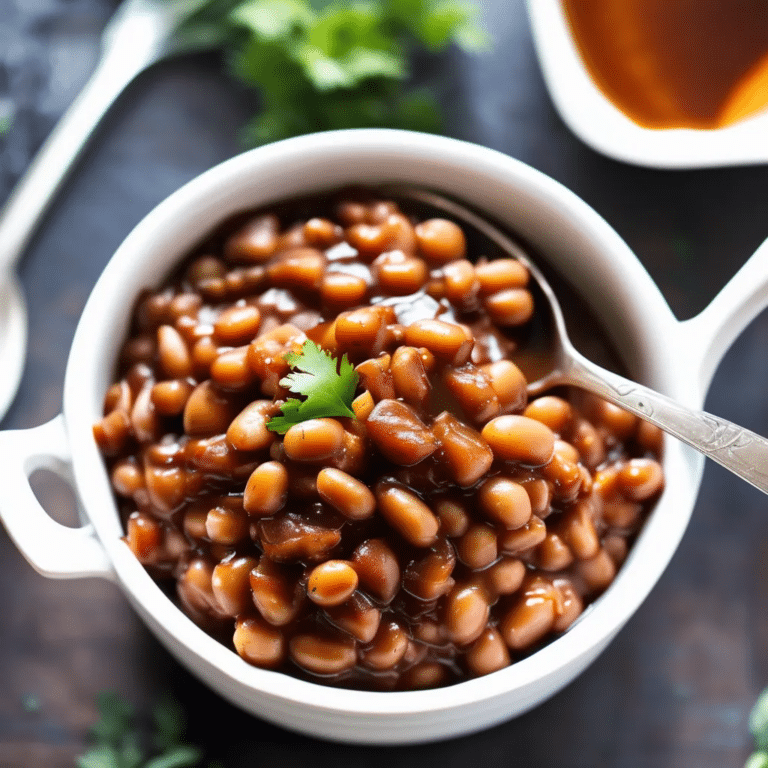 Maple And Ginger Baked Beans
