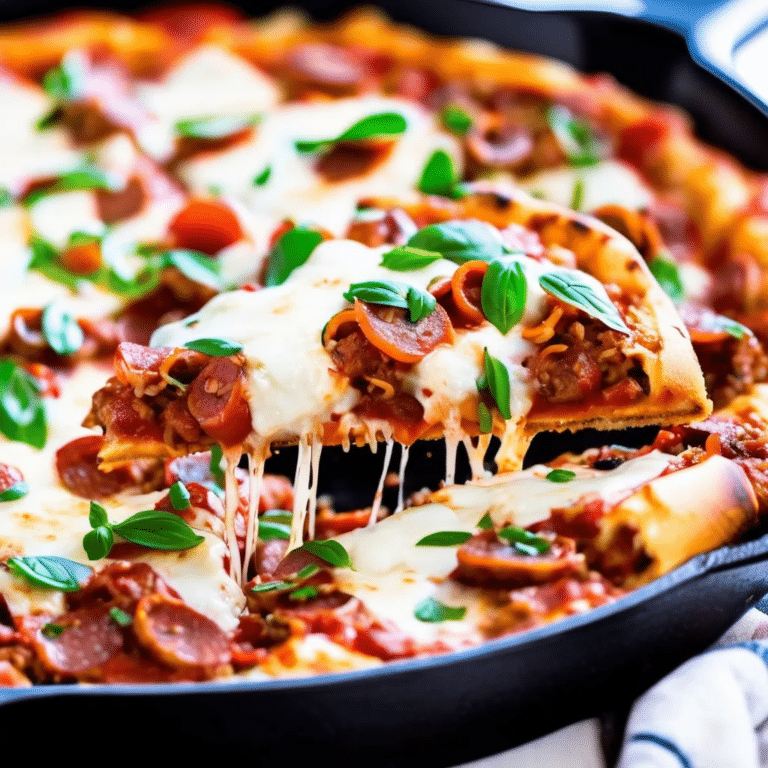 Meat Lover’s Pizza Rice Skillet