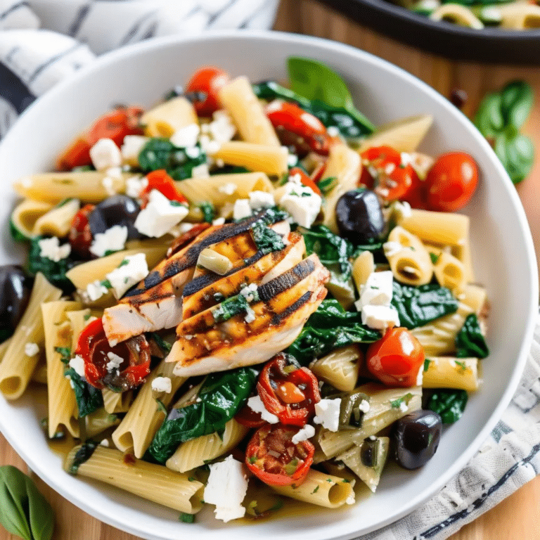 Mediterranean Chicken Pasta