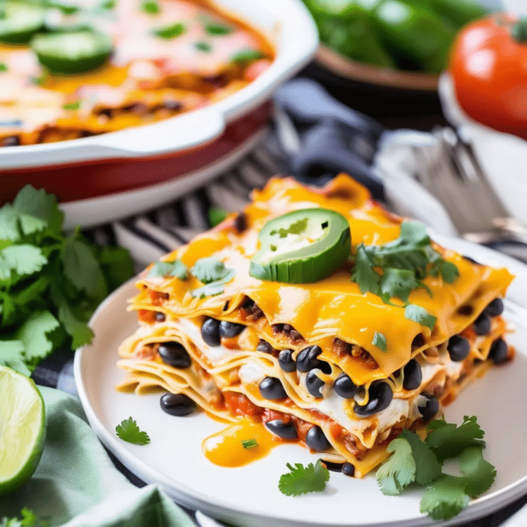 Mexican Chicken Lasagna