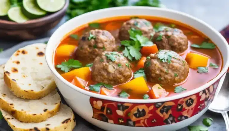 Mexican Meatball Soup