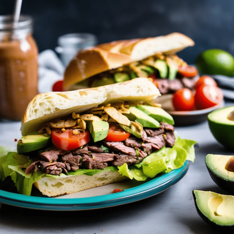 Mexican Steak Torta
