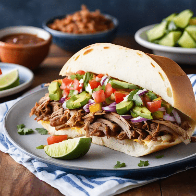 Mexican Torta de Carnitas