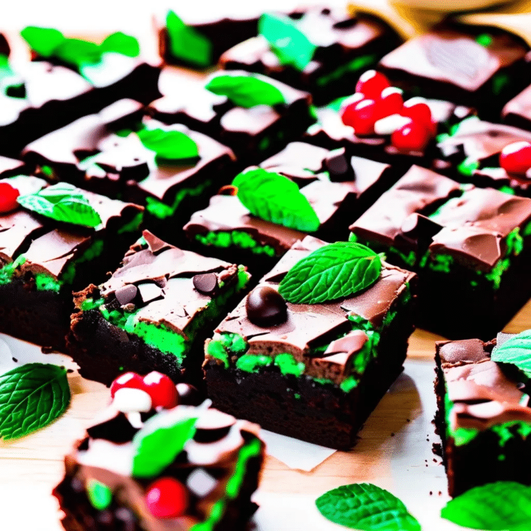 Mint Chocolate Chip Brownies
