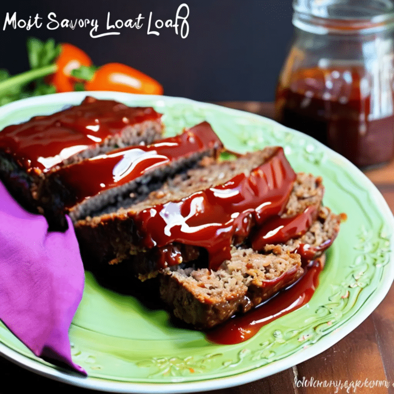 Moist & Savory Meat Loaf