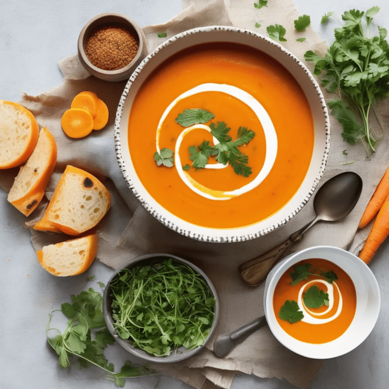 Moroccan Carrot Soup