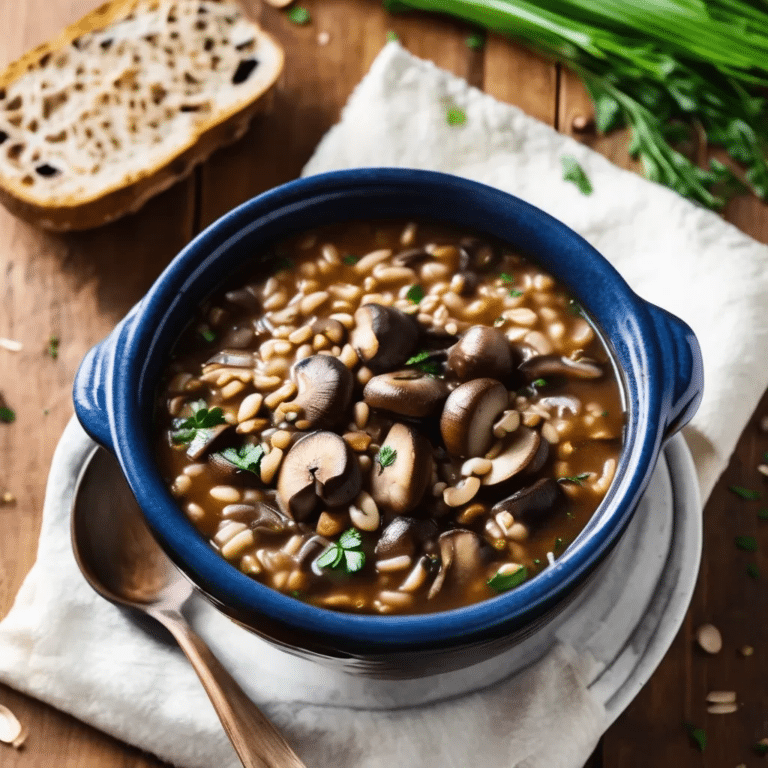 Mushroom And Farro Soup