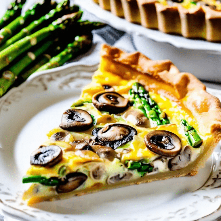 Mushroom Asparagus Quiche