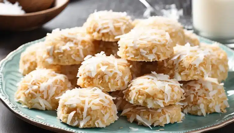 NO-BAKE COCONUT COOKIES