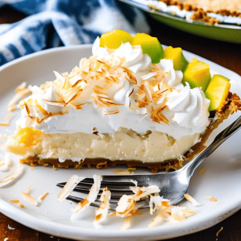 No-Cook Coconut Pie