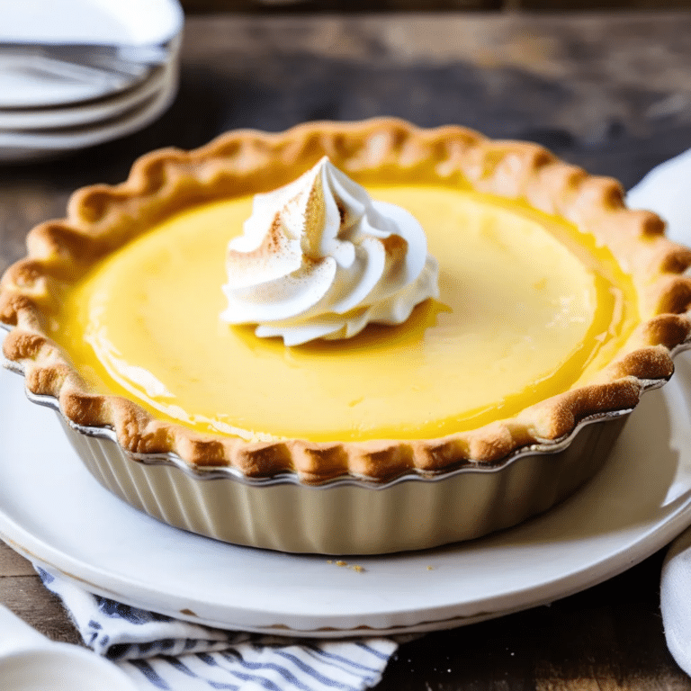 Old-Fashioned Custard Pie