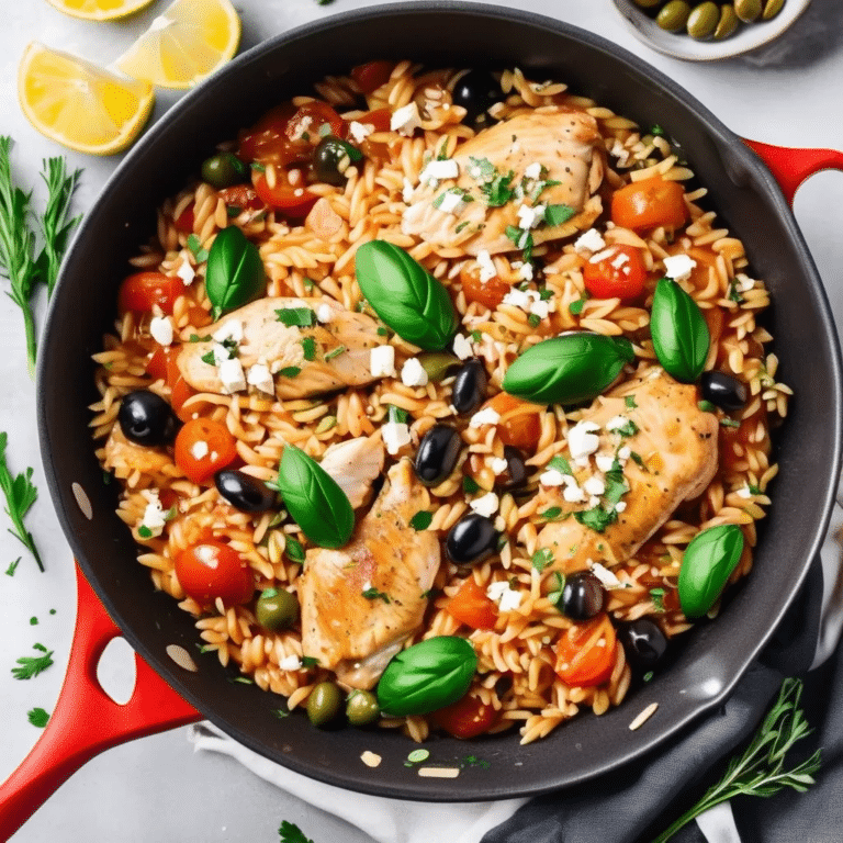One-pot Greek Chicken Risoni