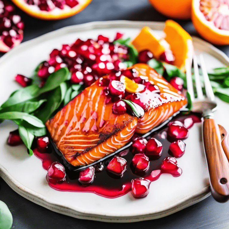 Orange Pomegranate Salmon
