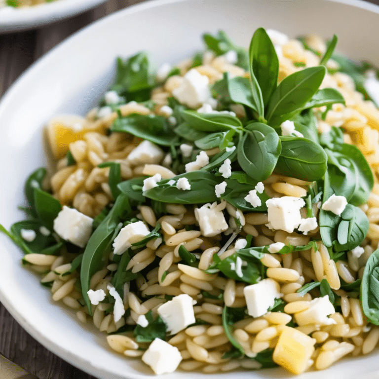 Orzo With Feta And Arugula