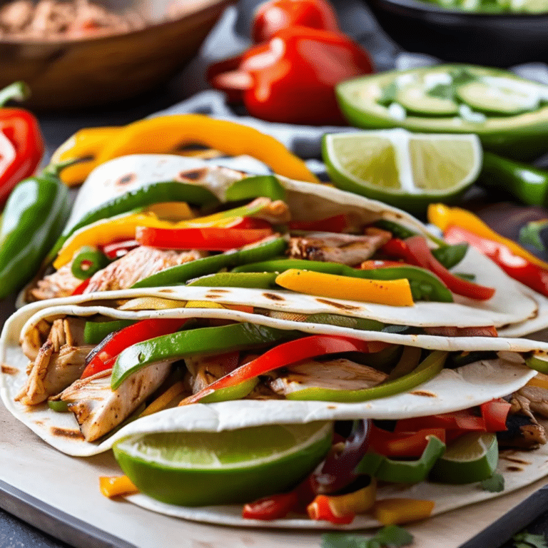 Oven Baked Chicken Fajitas