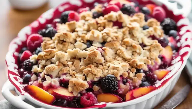 PEACH BERRY CRUMBLE