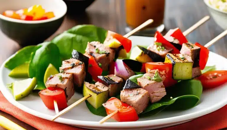 PEPPERED TUNA KABOBS