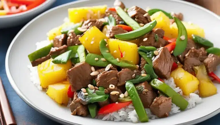 PINEAPPLE BEEF STIR FRY