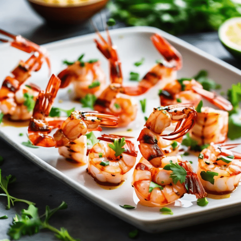 Pancetta Wrapped Shrimp With Chipotle Vinaigrette