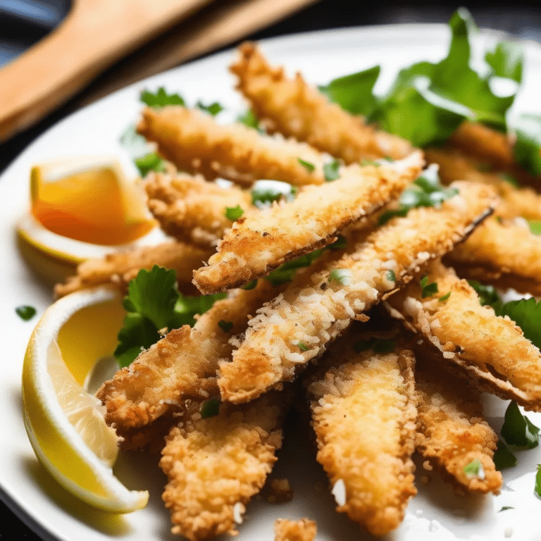 Panko-Breaded Fried Razor Clams