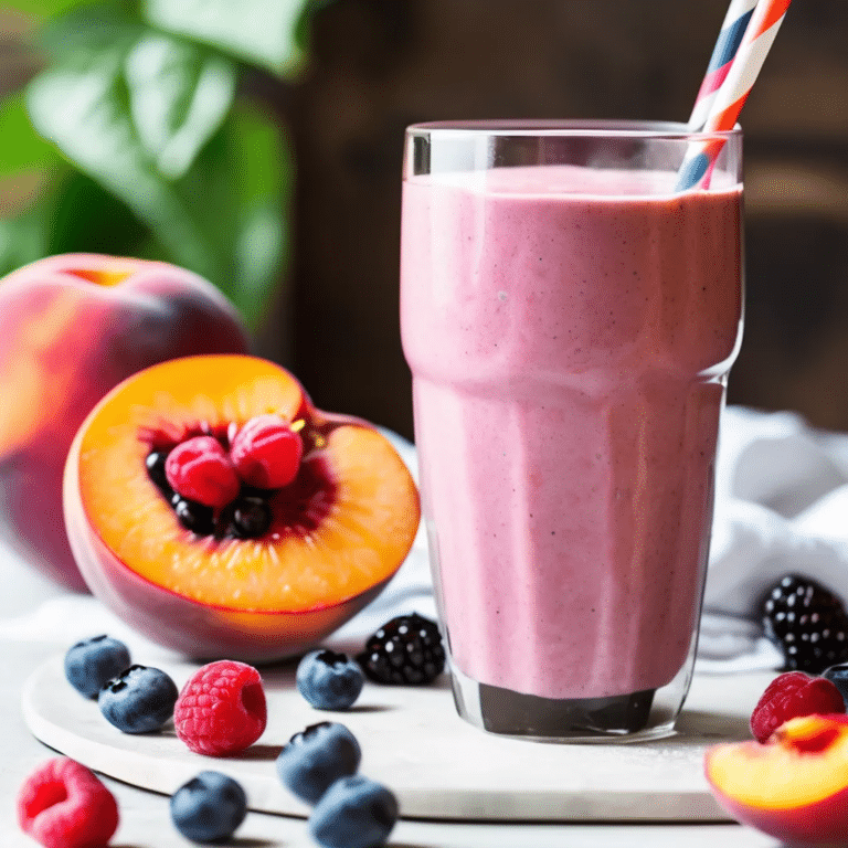 Peach Berry Smoothie