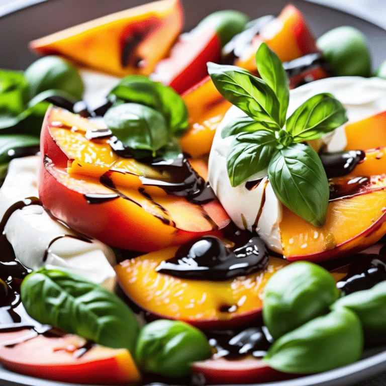 Peach Caprese Salad