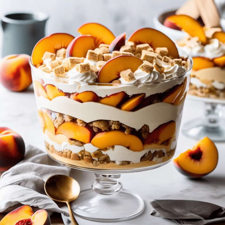 Peach Cobbler Trifle