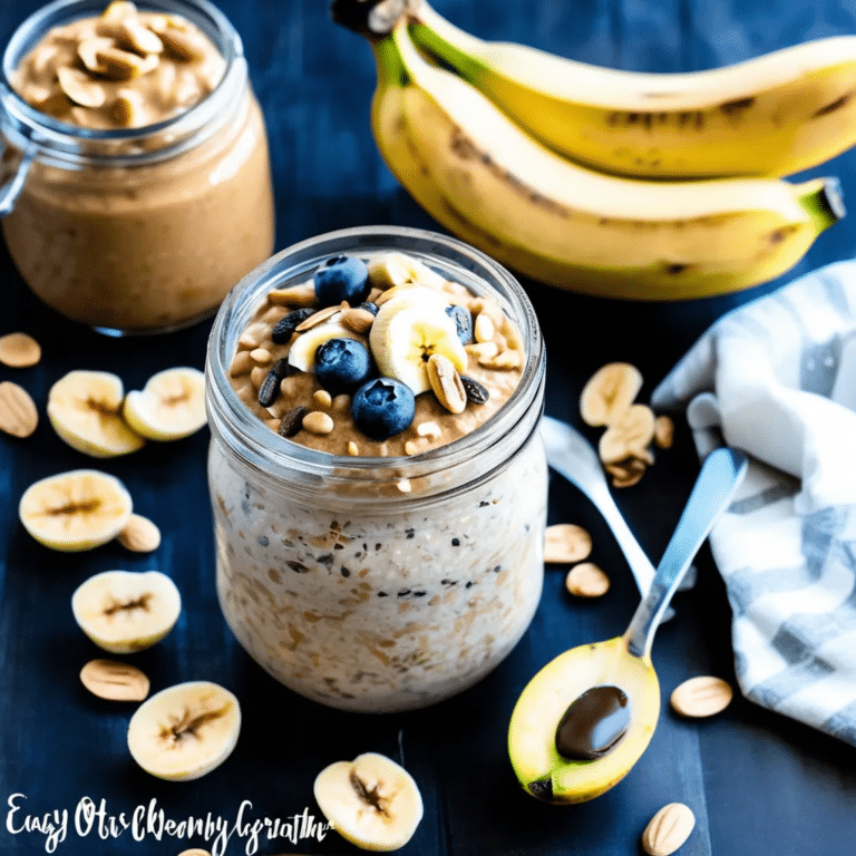 Peanut Butter Banana Overnight Oats
