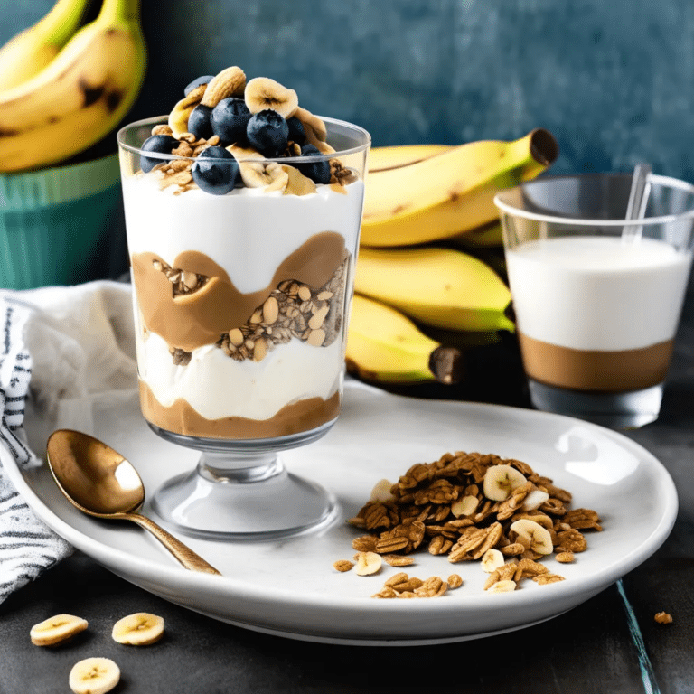 Peanut Butter-Banana Yogurt Parfaits