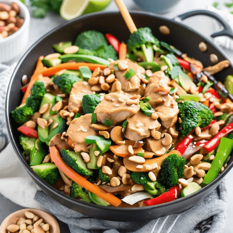 Peanut Chicken Stir Fry