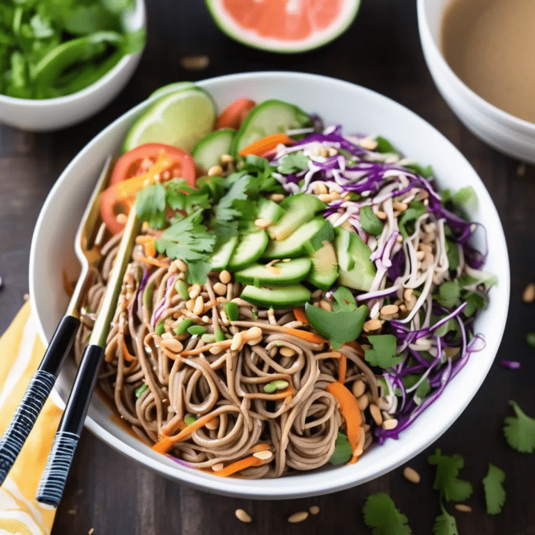 Peanutty Soba Noodle Salad